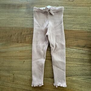 Zara toddler Girl Ribbed Leggings - Size 2 years